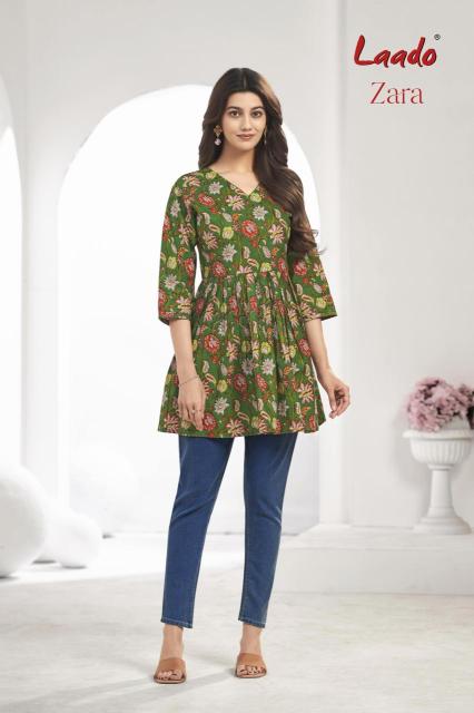 Laado zara vol-8 short top kurtis wholesale suppliers in online